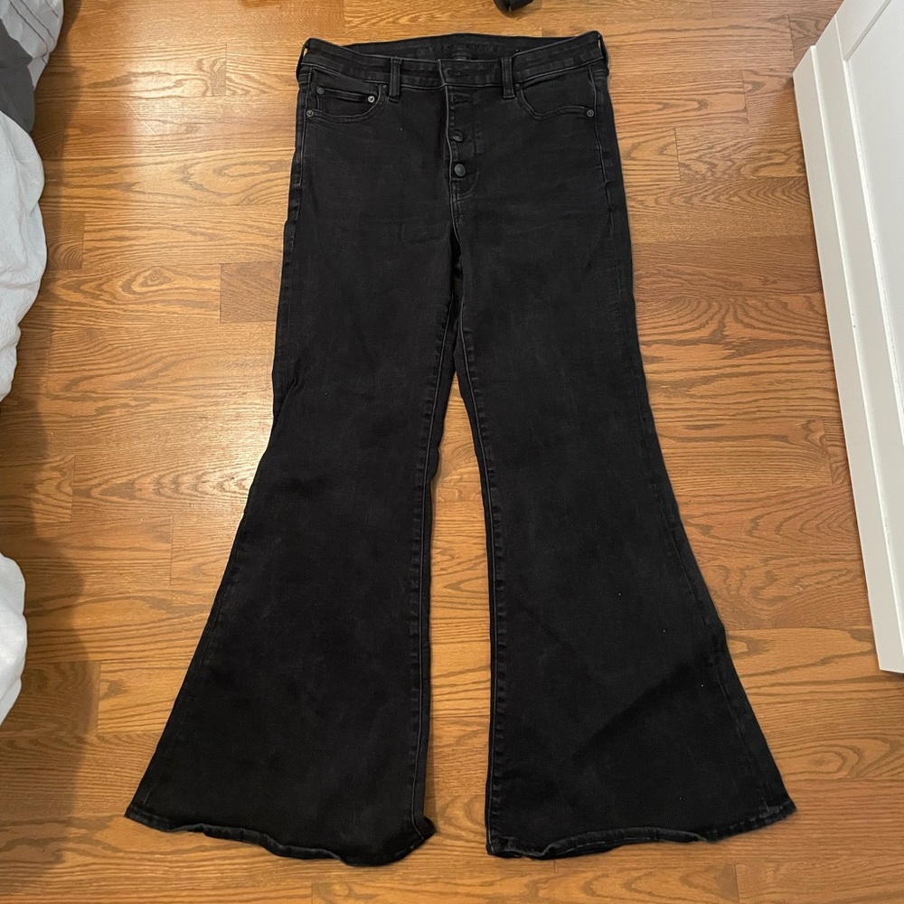 Black Flared Jeans